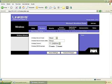 Screenshot del programa del router 2