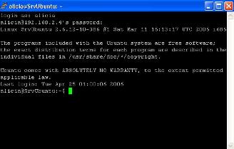 Accediendo con PuTTy