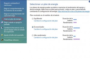 Crear un plan de energa