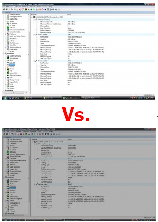 Comparativa de apariencia configuracin estndar Vs. Plan ICCP