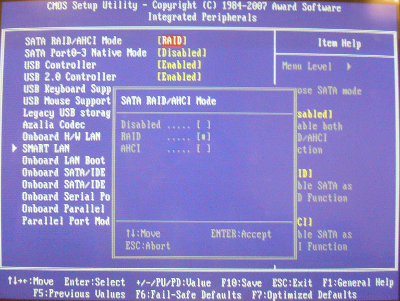 Configuración de la BIOS